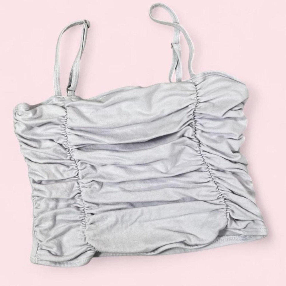 Hollister Purple Ruched Tank Tube Top